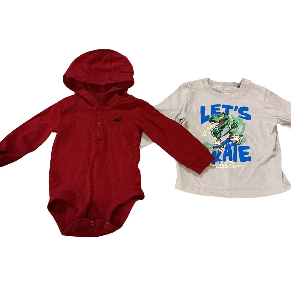 Toddler Boy 5pc Bundle 18-24M Childrens Place Jeans Garanimals Okie Dokie Tops - Picture 8 of 10